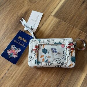 Vera Bradley Herbology Floral Keychain Wallet - Harry Potter NWT
